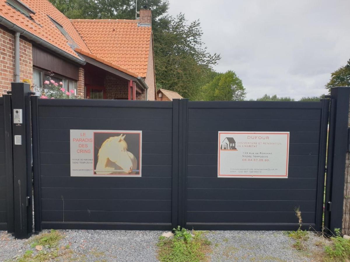 Apartament Au Paradis Des Crins Studio Rez De Chaussee Avec Jardin Et Un Autre Studio En Duplex Avec Terrasse Templeuve-en-Pevele Zewnętrze zdjęcie